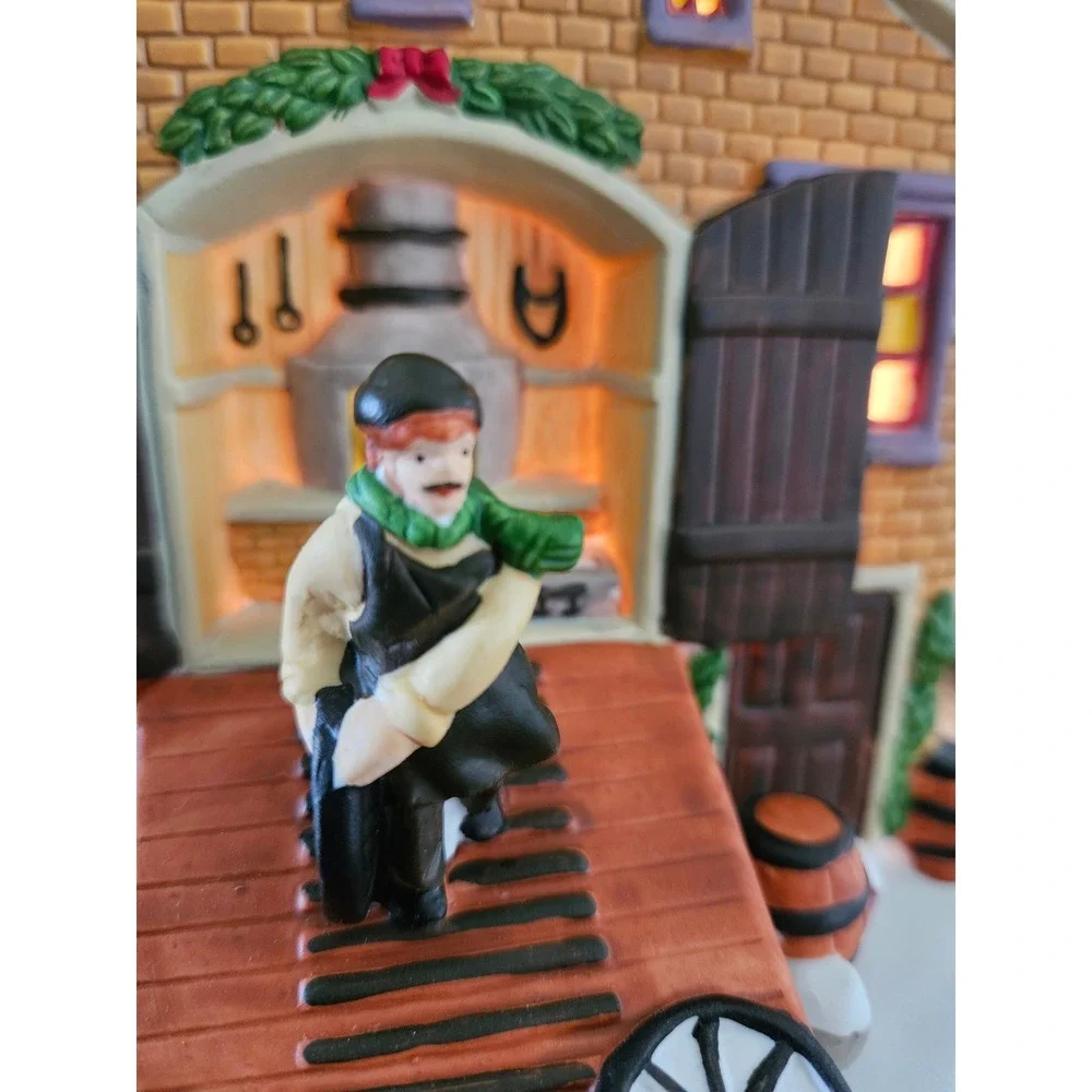 Carole Towne Collection Lemax The Carriage Maker 2002 Lighted Christmas Village